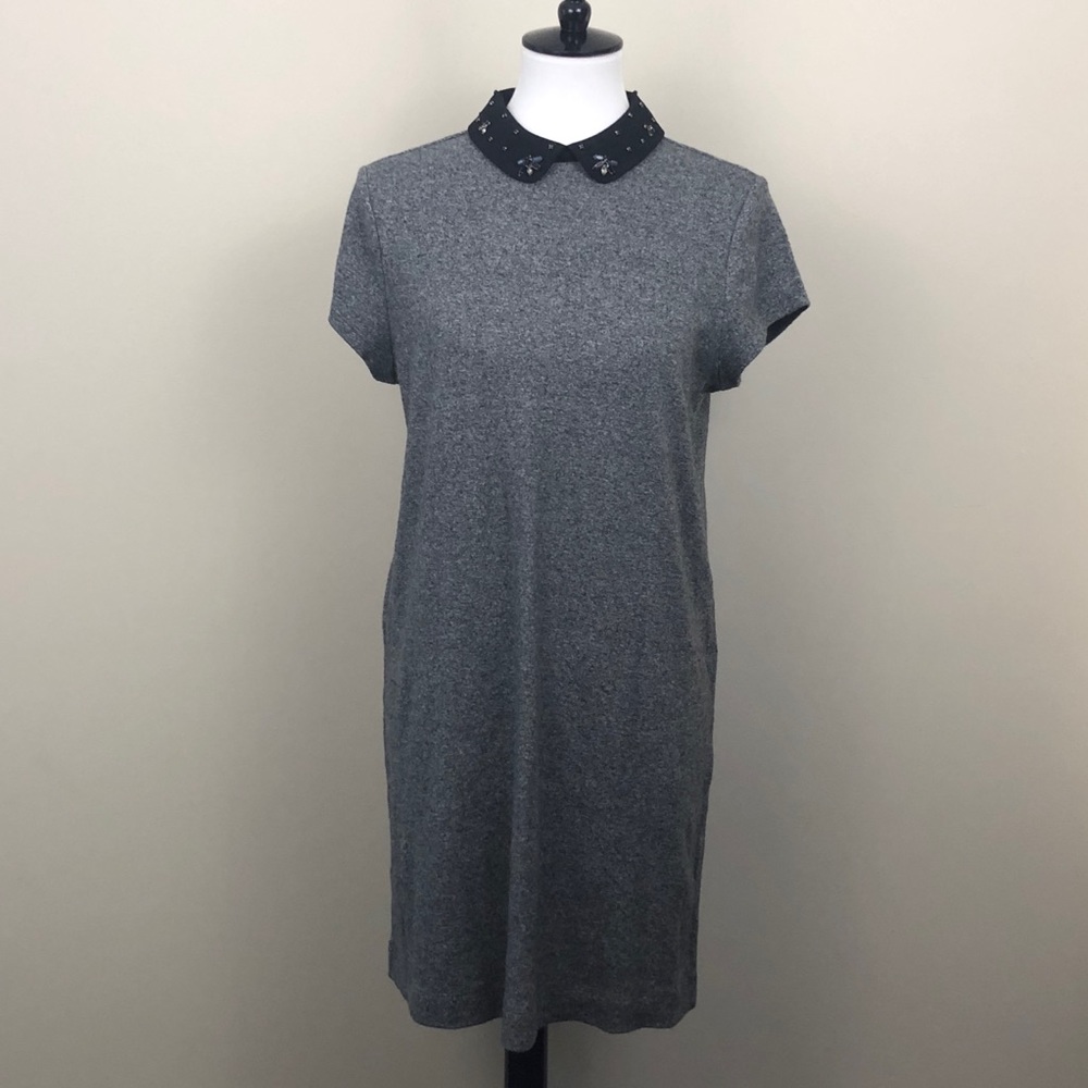 LOFT gray dress size large petite